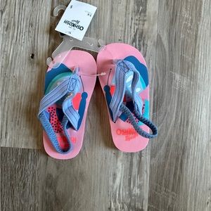 OshKosh flip flops NEW 5-6 Toddler